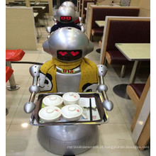 O robô funciona no restaurante em vez do garçom / Humanoid Bot Delivery Food